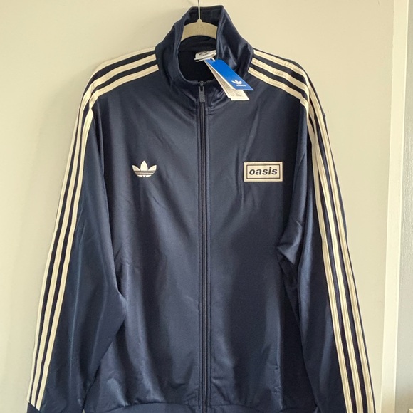 Oasis x Adidas Blue Zip Up - Picture 1 of 4